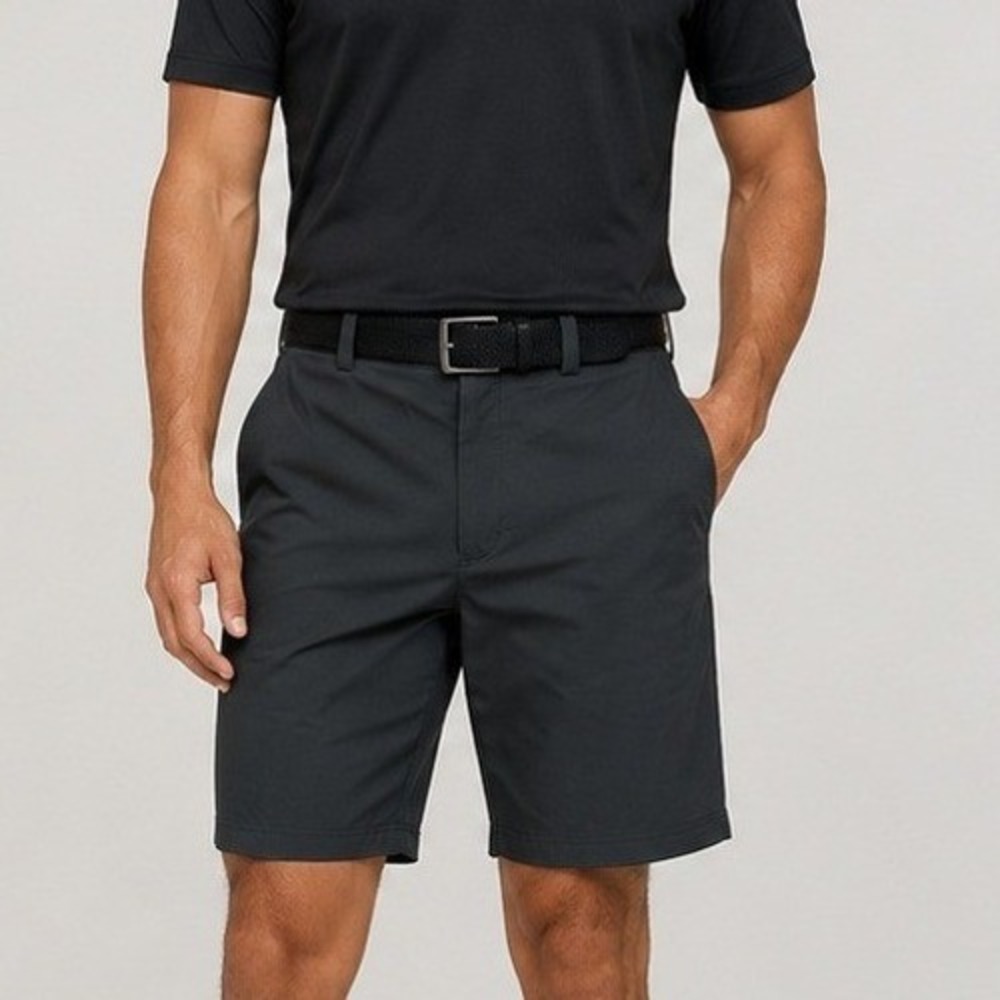 Nike Golf Shorts Dri-Fit Standard Fit Mens 38 Black Flat Front Performance